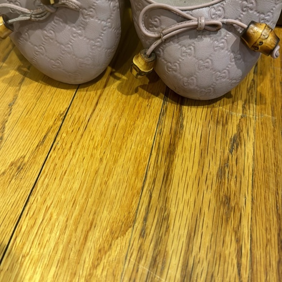 Gucci “Sylvia” Pink Bamboo bow ballet flats size 39 ( US 9) - Picture 6 of 9